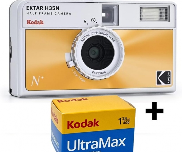 Kodak H35N YARIM FORMAT ANALOG MAKİNE + ULTRAMAX 24 FİLM HEDİYELİ ÜCRETSİZ KARGO